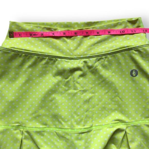 Dona Jo Size 1 Small S Jojo skirt Skort yellow white polkadot athletic - Picture 5 of 7